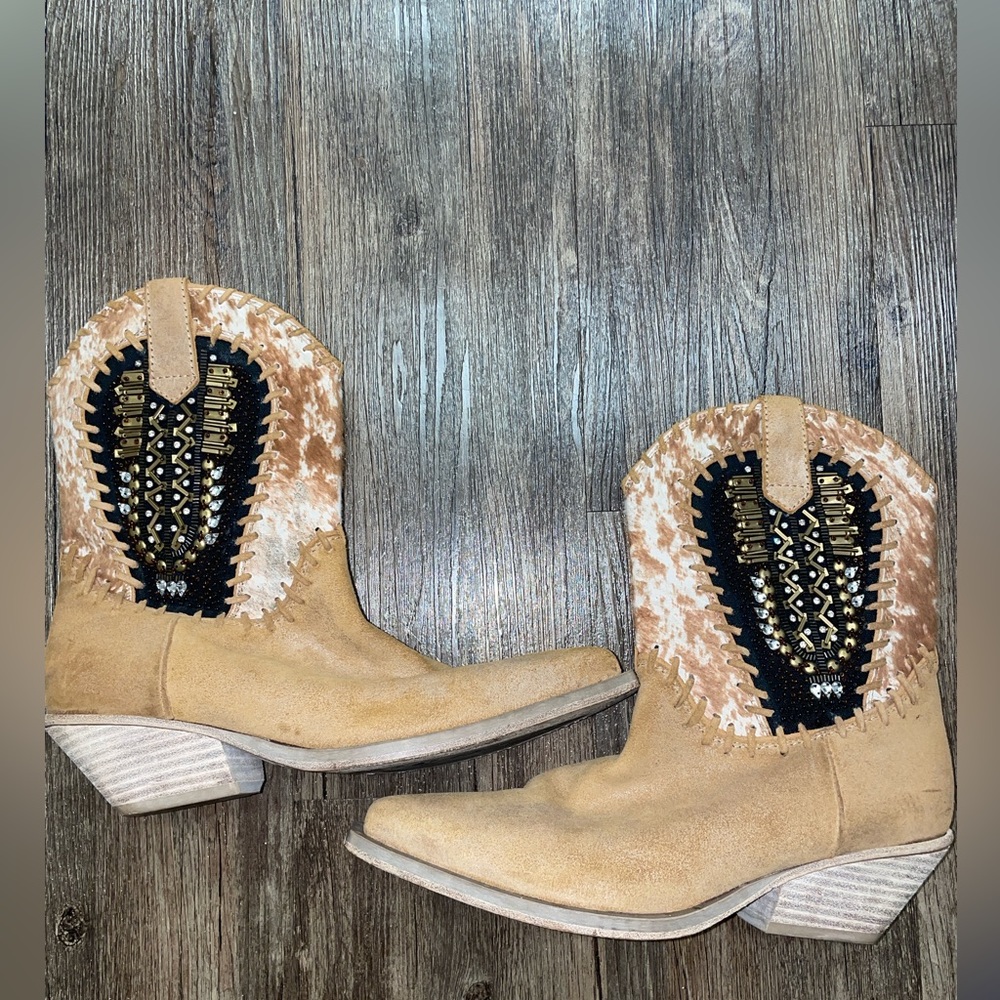 Right Bank Shoe Co. jeweled leather Italian boots